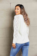 Load image into Gallery viewer, Double Take Rib-Knit Plunge Raglan Sleeve Cardigan Ti Amo I love you
