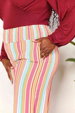 Load image into Gallery viewer, Double Take Striped Smocked Waist Pants with Pockets Ti Amo I love you
