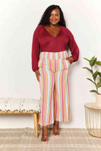 Load image into Gallery viewer, Double Take Striped Smocked Waist Pants with Pockets Ti Amo I love you
