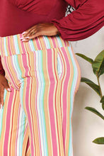 Load image into Gallery viewer, Double Take Striped Smocked Waist Pants with Pockets Ti Amo I love you
