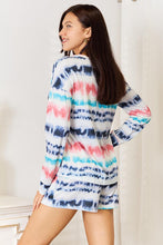 Load image into Gallery viewer, Double Take Tie-Dye Dropped Shoulder Lounge Set - Sizes S-2XL Ti Amo I love you
