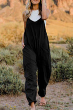 Load image into Gallery viewer, Double Take  V-Neck Sleeveless Jumpsuit with Pocket Ti Amo I love you
