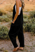 Load image into Gallery viewer, Double Take  V-Neck Sleeveless Jumpsuit with Pocket Ti Amo I love you
