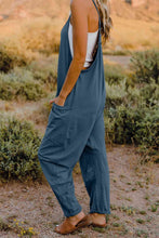 Load image into Gallery viewer, Double Take  V-Neck Sleeveless Jumpsuit with Pocket Ti Amo I love you
