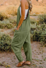 Load image into Gallery viewer, Double Take  V-Neck Sleeveless Jumpsuit with Pocket Ti Amo I love you
