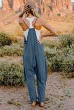 Load image into Gallery viewer, Double Take  V-Neck Sleeveless Jumpsuit with Pocket Ti Amo I love you
