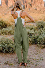 Load image into Gallery viewer, Double Take  V-Neck Sleeveless Jumpsuit with Pocket Ti Amo I love you
