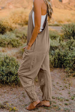 Load image into Gallery viewer, Double Take  V-Neck Sleeveless Jumpsuit with Pocket Ti Amo I love you
