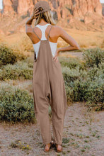 Load image into Gallery viewer, Double Take  V-Neck Sleeveless Jumpsuit with Pocket Ti Amo I love you
