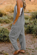 Load image into Gallery viewer, Double Take  V-Neck Sleeveless Jumpsuit with Pocket Ti Amo I love you
