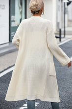 Load image into Gallery viewer, Dropped Shoulder Long Sleeve Cardigan with Pocket Ti Amo I love you
