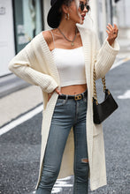 Load image into Gallery viewer, Dropped Shoulder Long Sleeve Cardigan with Pocket Ti Amo I love you
