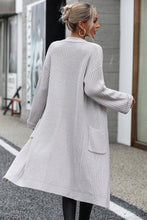 Load image into Gallery viewer, Dropped Shoulder Long Sleeve Cardigan with Pocket Ti Amo I love you
