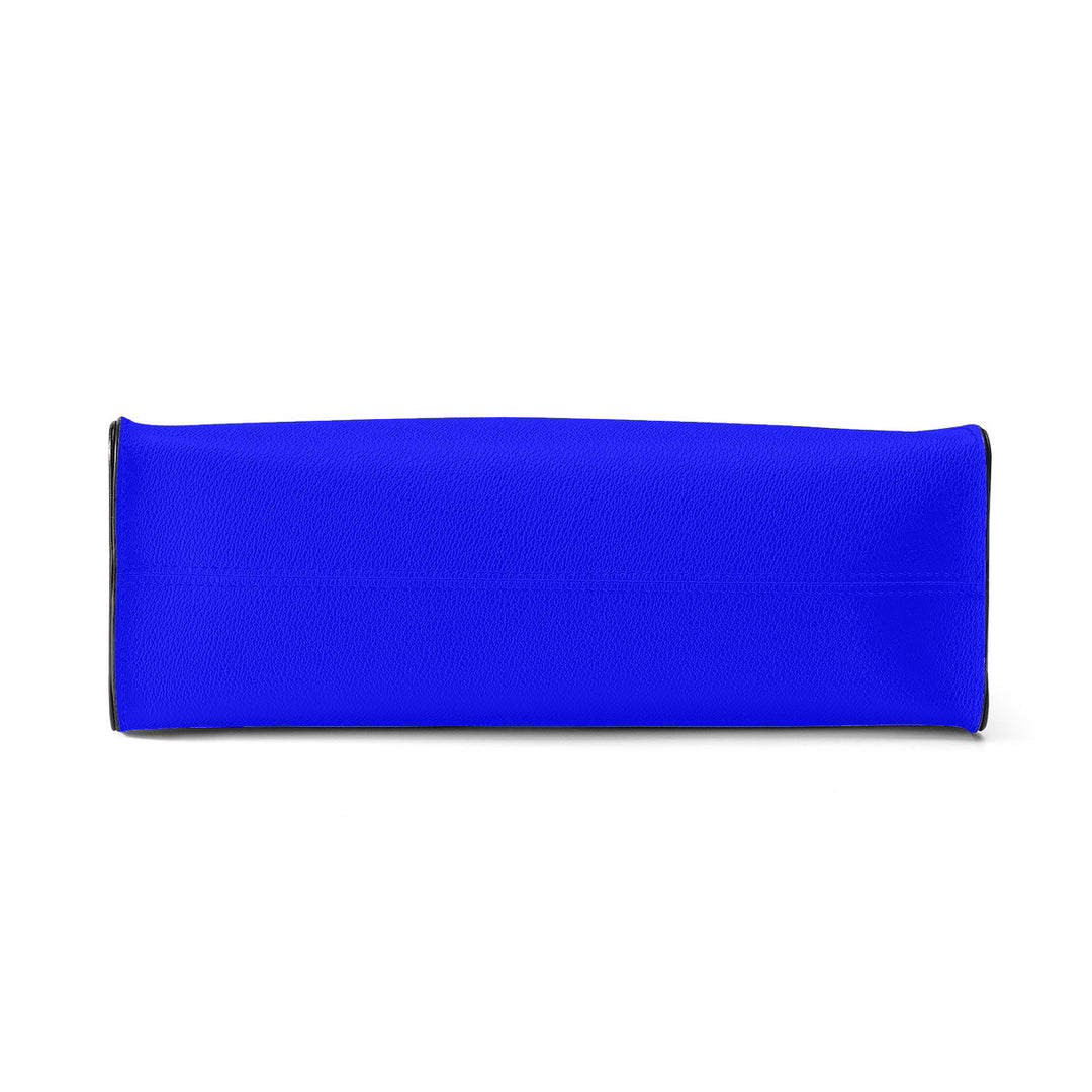 Ti Amo I love you - Exclusive Brand - Blue - Luxury Women PU Tote Bag - Black Straps