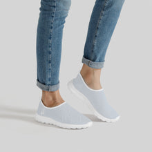 Load image into Gallery viewer, Ti Amo I love you - Exclusive Brand - Mystic - Double White Heart - Women&#39;s Mesh Running Shoes - White Soles
