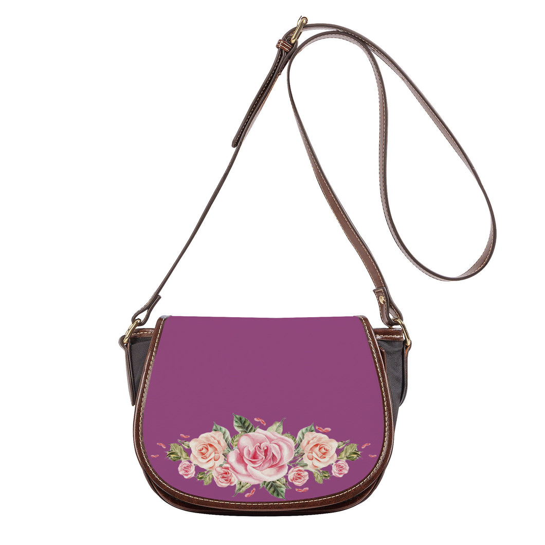 Ti Amo I love you - Exclusive Brand - Cannon Pink - Roses - Saddle Bag