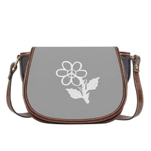 Load image into Gallery viewer, Ti Amo I love you - Exclusive Brand - Silver Chalice - White Daisy -  Saddle Bag
