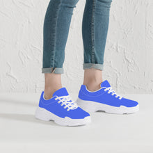 Load image into Gallery viewer, Ti Amo I love you - Exclusive Brand - Neon Blue - Angry Fish - Chunky Sneakers - White Soles
