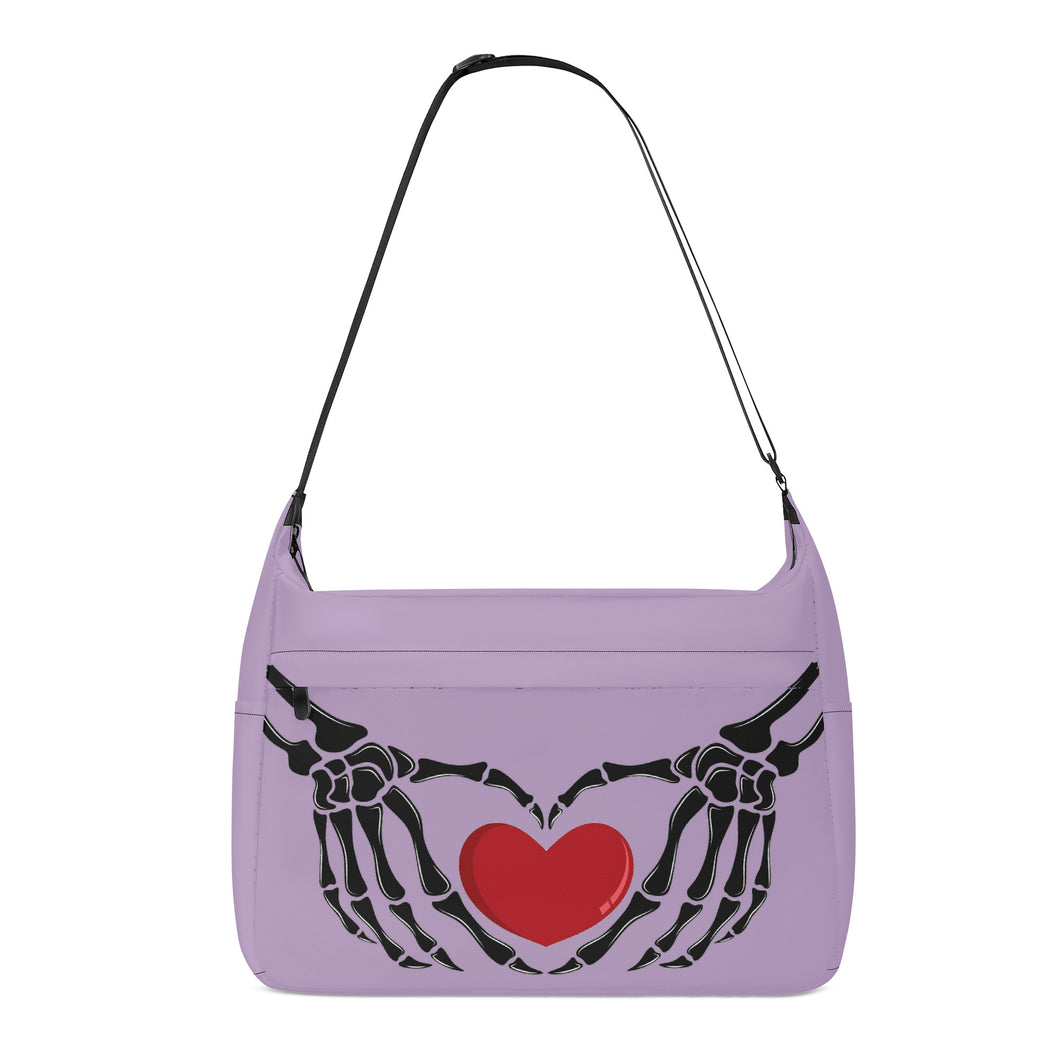 Ti Amo I love you - Exclusive Brand - London Hue - Skeleton Heart Hands  -  Journey Computer Shoulder Bag