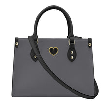 Load image into Gallery viewer, Ti Amo I love you - Exclusive Brand - Storm Dust  - Luxury Women PU Tote Bag - Black Straps
