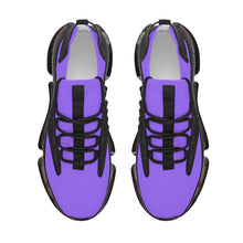 Load image into Gallery viewer, Ti Amo I love you - Exclusive Brand - Heliotrope 3 - Script Double Heart - Air Max React Sneakers - Black Soles
