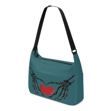 Load image into Gallery viewer, Ti Amo I love you - Exclusive Brand - Casal - Skeleton Heart Hands  -  Journey Computer Shoulder Bag
