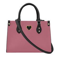 Load image into Gallery viewer, Ti Amo I love you - Exclusive Brand - Old Pink - Luxury Womens PU Tote Bag - Black Straps
