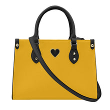 Load image into Gallery viewer, Ti Amo I love you - Exclusive Brand - Lightning Yellow - Luxury Womens PU Tote Bag - Black Straps
