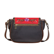 Load image into Gallery viewer, Ti Amo I love you - Exclusive Brand - Jasper - Pink Floral Pattern -  Saddle Bag
