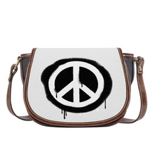 Load image into Gallery viewer, Ti Amo I love you - Exclusive Brand - Concrete - Peace Sign - Saddle Bag
