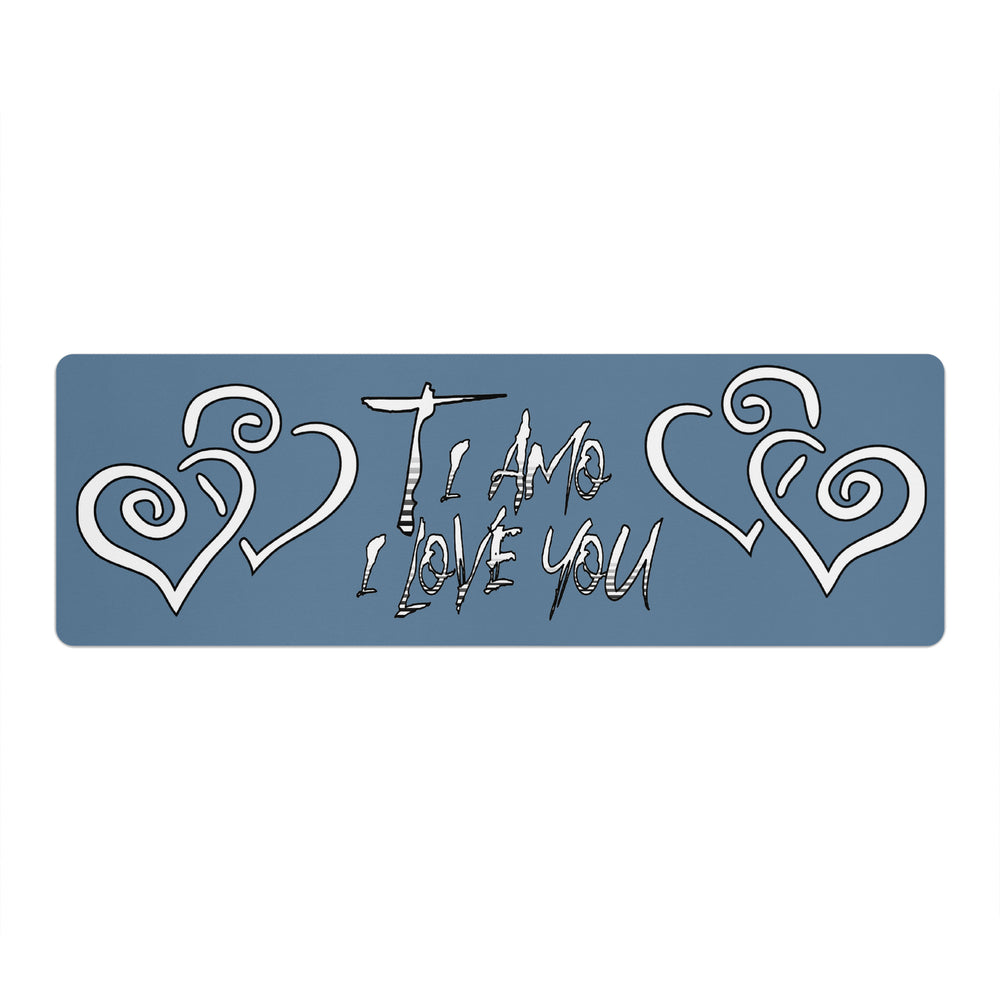 Ti Amo I love you - Exclusive Brand - Slate Blue - Yoga Mat