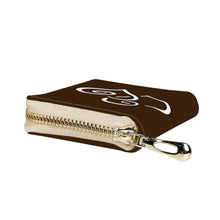 Load image into Gallery viewer, Ti Amo I love you - Exclusive Brand - Clinker - Double White Heart - PU Leather - Zipper Card Holder
