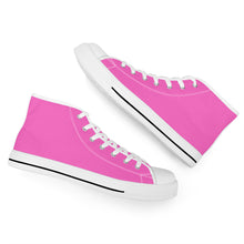 Load image into Gallery viewer, Ti Amo I love you - Exclusive Brand - Hot Pink - High-Top Canvas - White Soles
