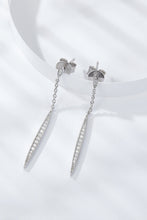 Load image into Gallery viewer, Elegant Moissanite 925 Sterling Silver Drop Earrings Ti Amo I love you
