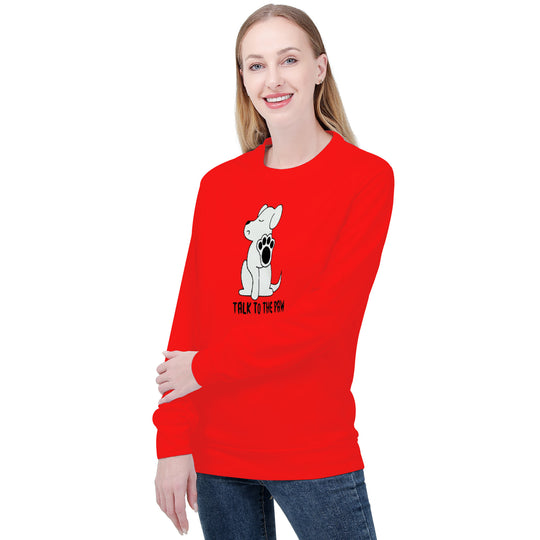 Ti Amo I love you - Exclusive Brand  - Red - Talk to the Paw - Women's Sweatshirt