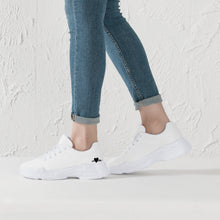 Load image into Gallery viewer, Ti Amo I love you - Exclusive Brand - White - Black Heart - Chunky Sneakers - White Soles
