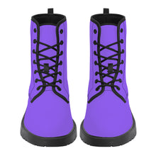 Load image into Gallery viewer, Ti Amo I love you - Exclusive Brand - Heliotrope 3 - Double Black Heart - Synthetic Leather Boots
