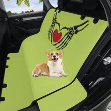 Load image into Gallery viewer, Ti Amo I love you - Exclusive Brand - Yellow Green - Skeleton Hands with Heart - Pet Seat Covers
