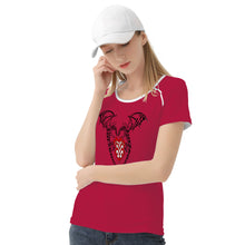 Load image into Gallery viewer, Ti Amo I love you - Exclusive Brand - Cardinal - Heart with Wongs - Women&#39;s T shirt - Sizes XS-2XL
