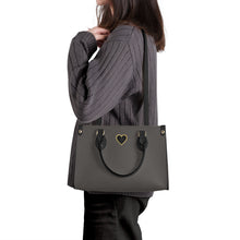 Load image into Gallery viewer, Ti Amo I love you - Exclusive Brand - Vampire Grey - Luxury Womens PU Tote Bag - Black Straps
