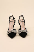 Load image into Gallery viewer, FREYA - Black or Silver -  Double Bow Heel Ti Amo I love you
