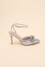 Load image into Gallery viewer, FREYA - Black or Silver -  Double Bow Heel Ti Amo I love you
