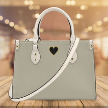 Load image into Gallery viewer, Ti Amo I love you - Exclusive Brand - Sand Color - Luxury Womens PU Tote Bag - Cream Straps
