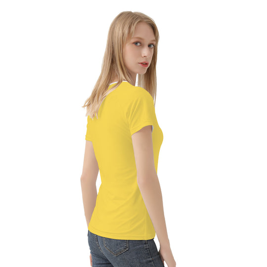 Ti Amo I love you - Exclusive Brand - Mustard Yellow - White Daisy - Women's T shirt