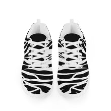 Load image into Gallery viewer, Ti Amo I love you - Exclusive Brand - Zebra - Black &amp; White - Zebra - Women&#39;s Mesh Heightening Shaking Shoe
