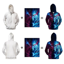 Load image into Gallery viewer, Fall Winter Mens Sweater Print Hoodie Ti Amo I love you
