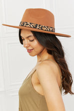 Load image into Gallery viewer, Fame In The Wild Leopard Detail Fedora Hat Ti Amo I love you
