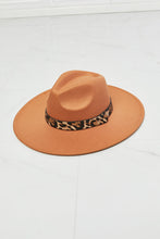 Load image into Gallery viewer, Fame In The Wild Leopard Detail Fedora Hat Ti Amo I love you
