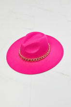 Load image into Gallery viewer, Fame Keep Your Promise Fedora Hat in Pink Ti Amo I love you
