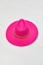 Load image into Gallery viewer, Fame Keep Your Promise Fedora Hat in Pink Ti Amo I love you
